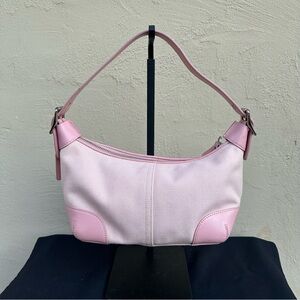 🌸EUC Y2K Coach Pink Canvas and Leather Soho Bag 1839 🌸